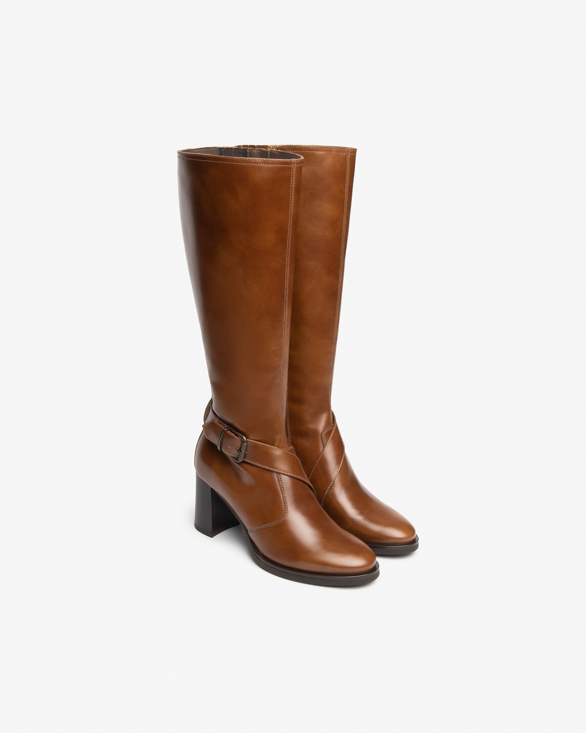 Nero Giardini Boots bottes cuir femme talon 75 mm