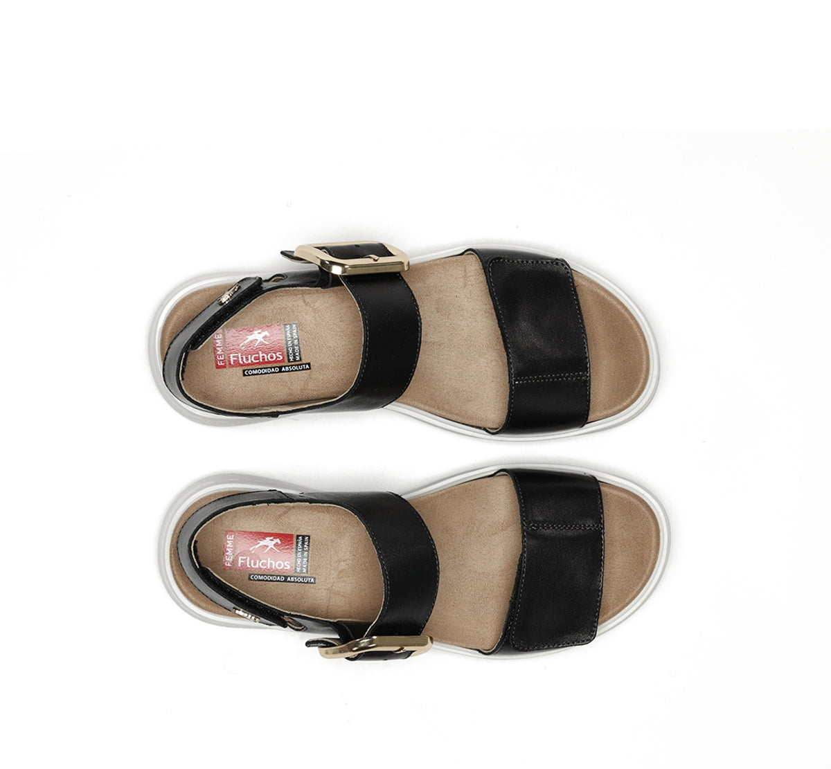 Fluchos Street F2166 sandales noires légères femme