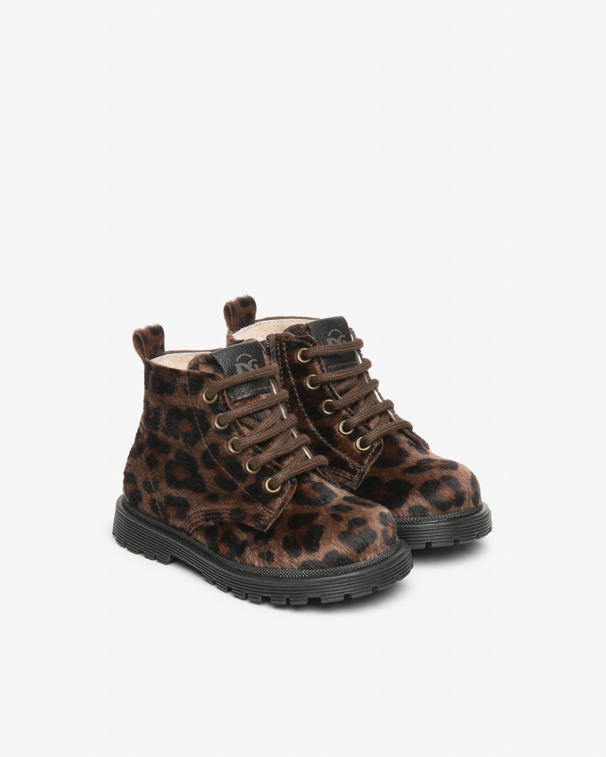 Nero Giardini Combat Boots fille cuir léopard pointure 24