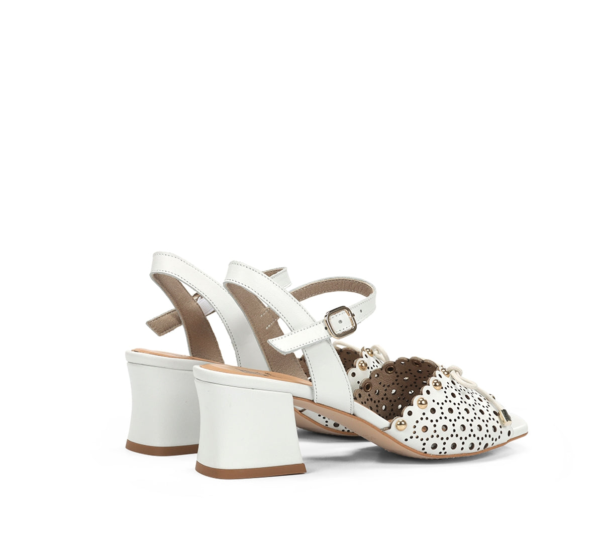 Dorking Larus D9457 sandale blanche femme talon