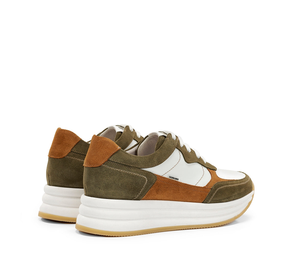 Fluchos Dorking Draz D9436 baskets vert femme plateforme