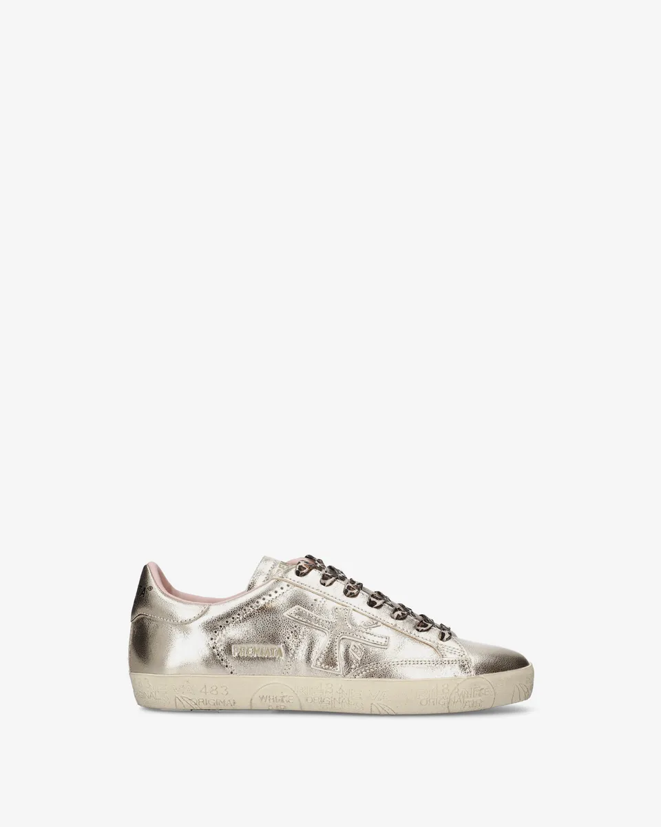 Premiata Stevend 8491 sneakers cuir champagne femme