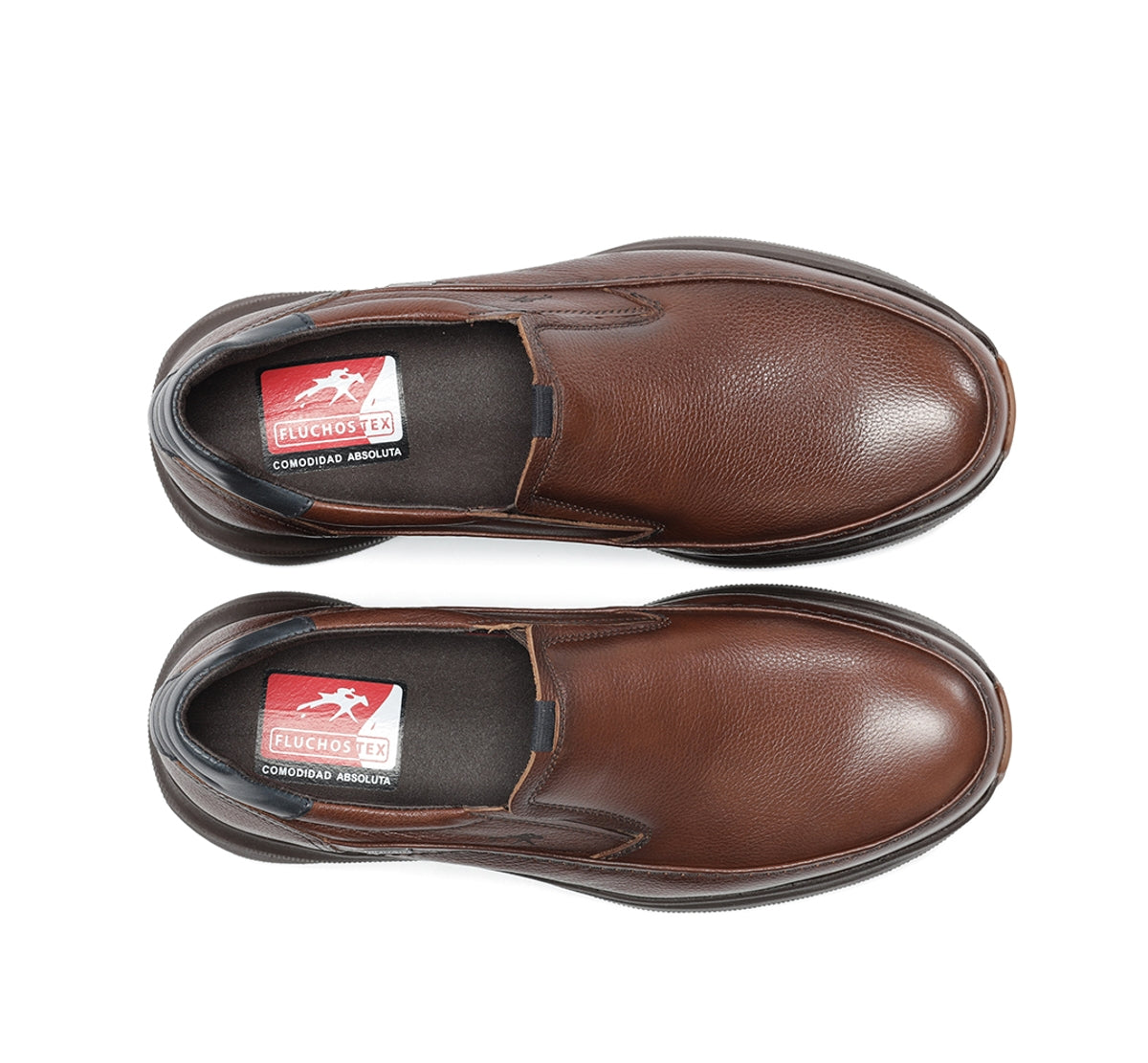 Fluchos Triton F2064 slip on marron homme cuir imperméable