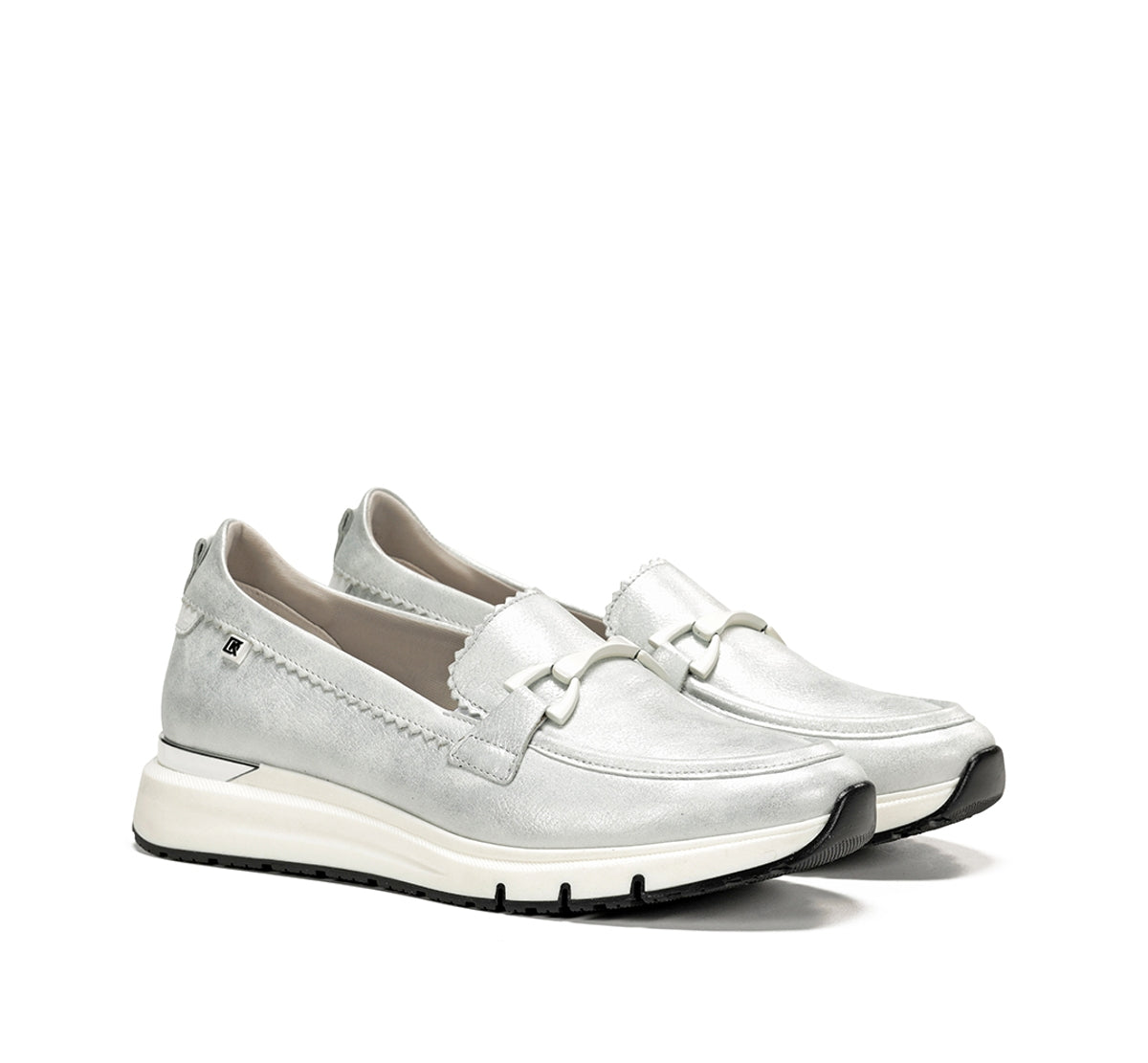 Dorking Serena D9047 mocassins femme argent
