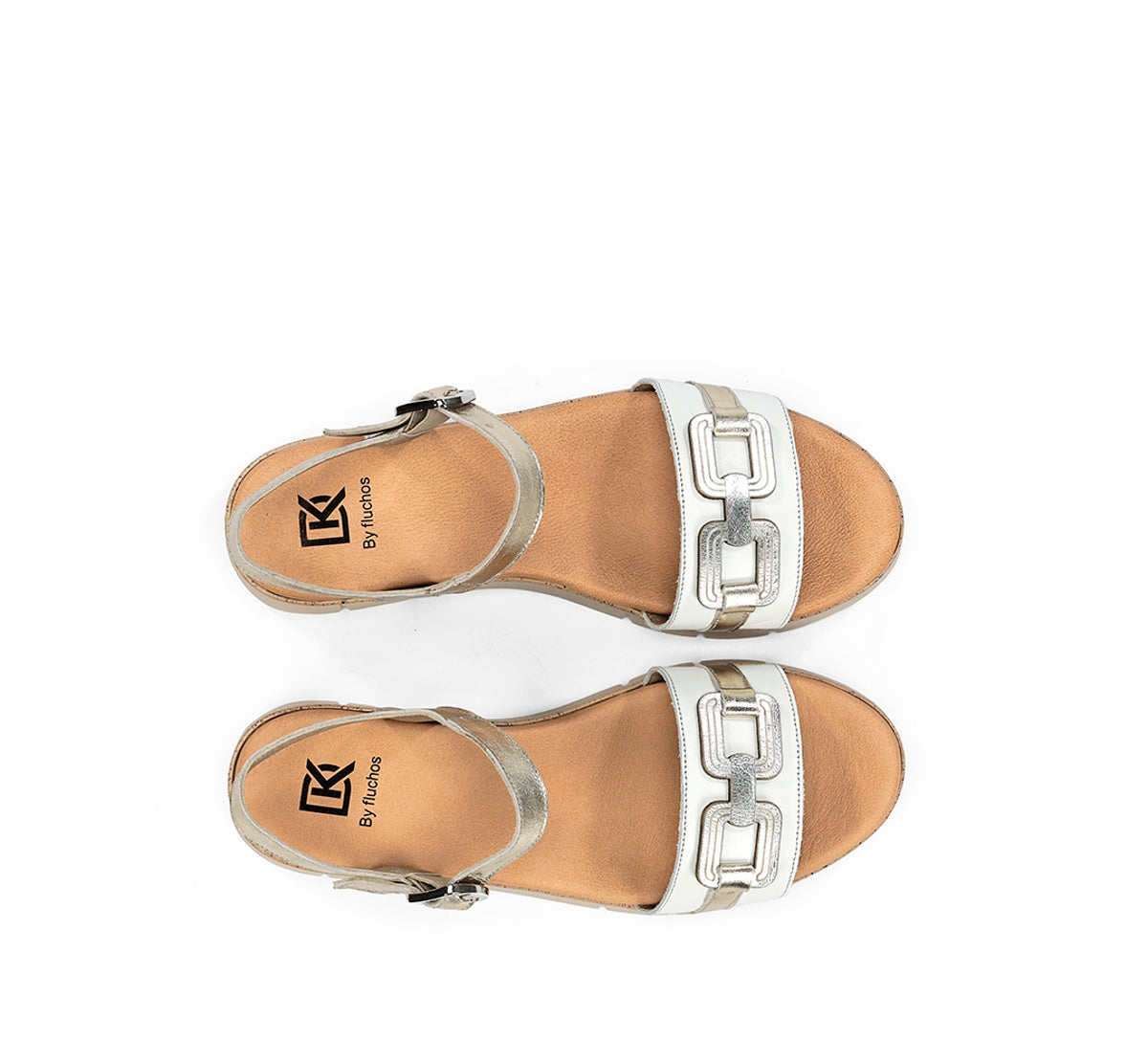 Dorking Klau D9484 sandale femme argent légère
