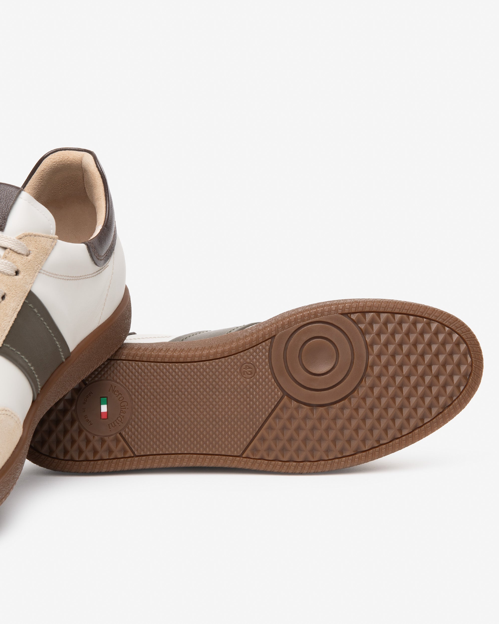Nero Giardini Sneakers baskets homme cuir et daim