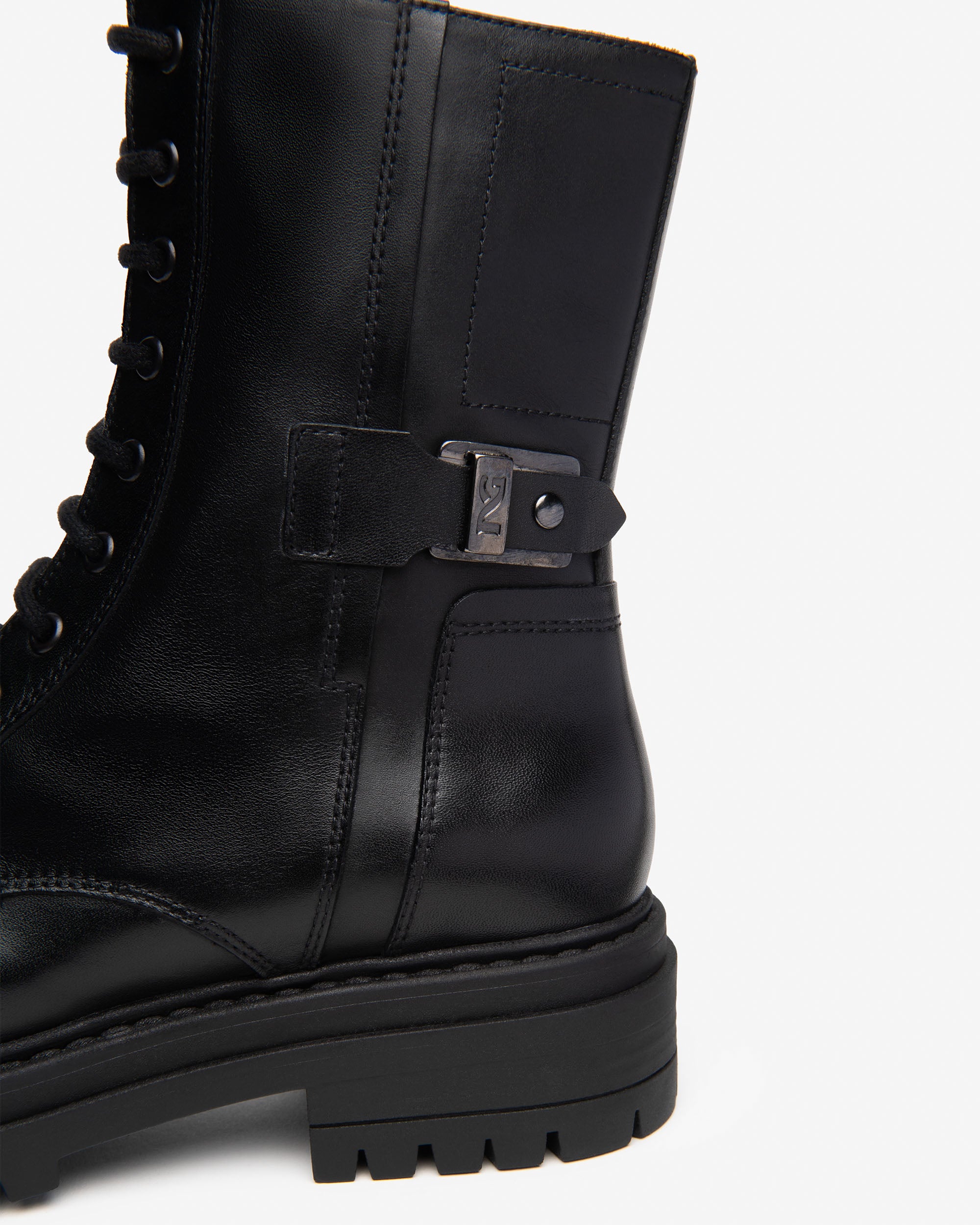 Nero Giardini Combat Boots rangers cuir femme 40 mm