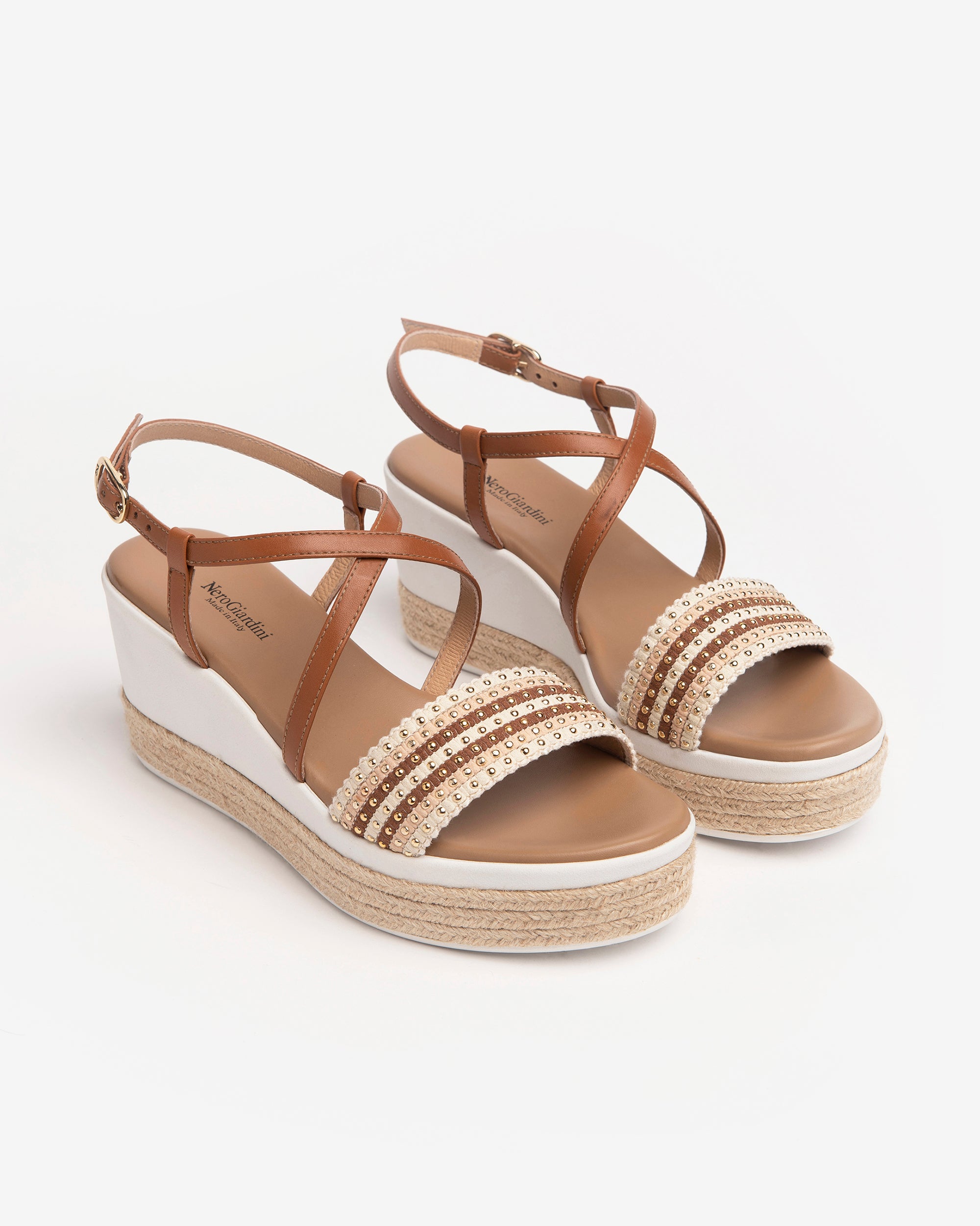 Nero Giardini Sandales Nu-pieds Cuir Femme Compensées 7 cm
