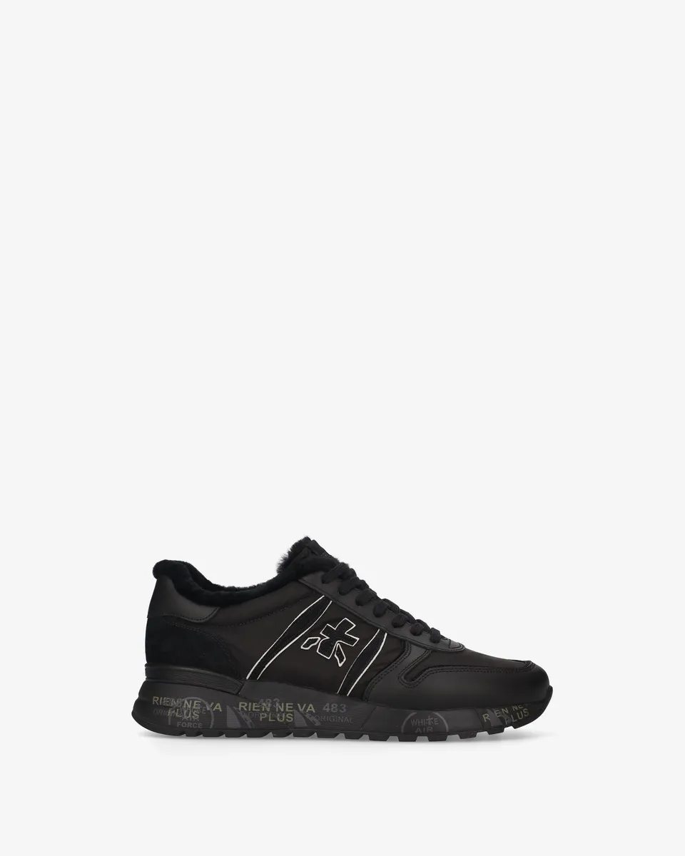 Premiata Lander 8655M sneakers cuir homme fourrure