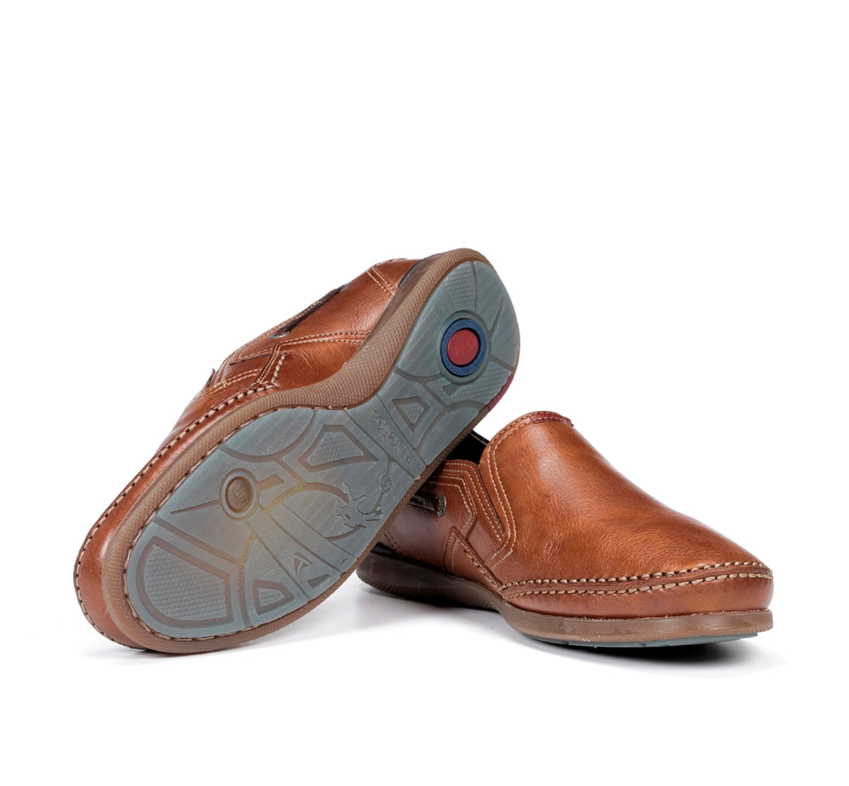 Fluchos Mariner 9883 slip-on homme marron sans lacet