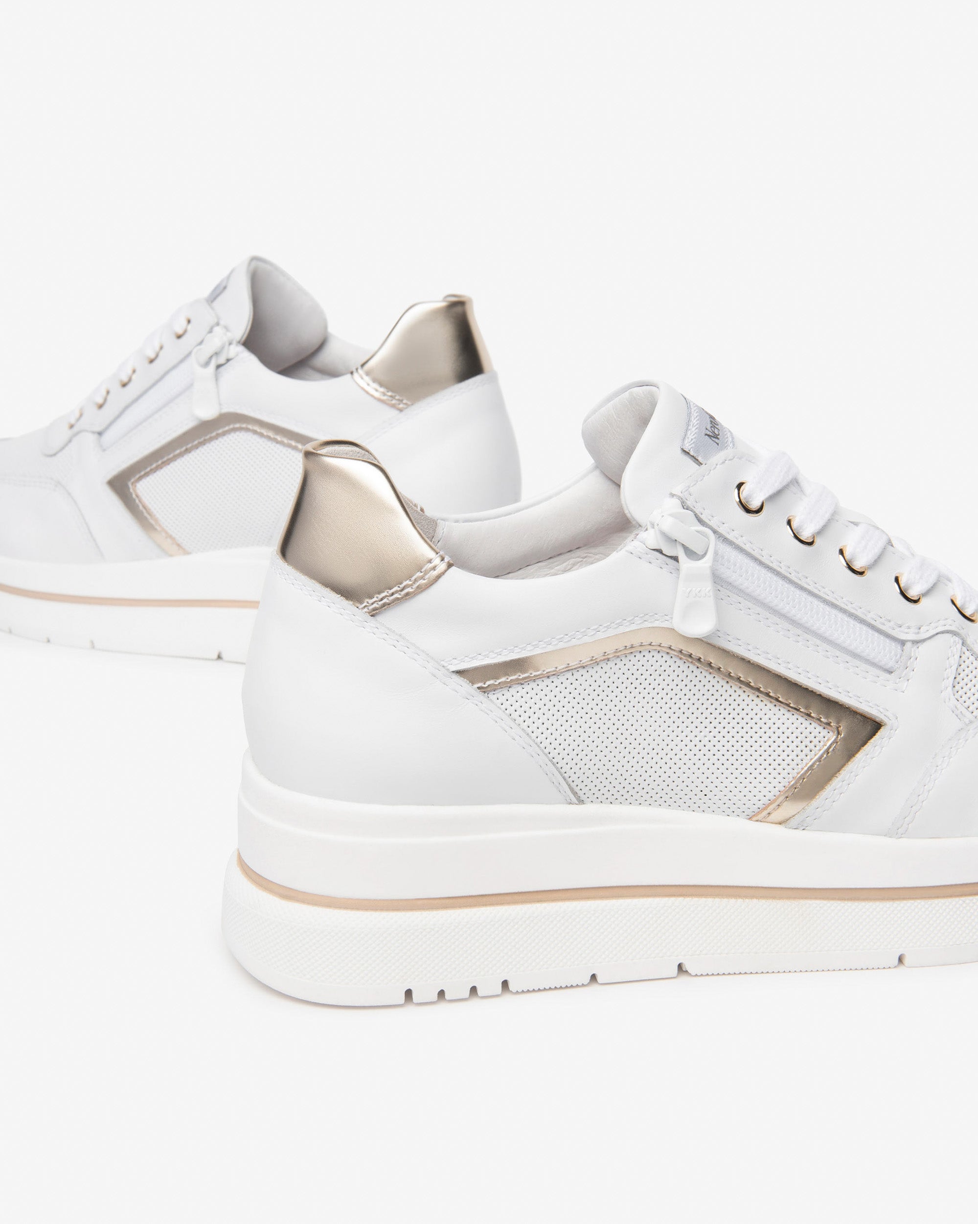 Nero Giardini Sneakers baskets cuir tissu femme pointure 35