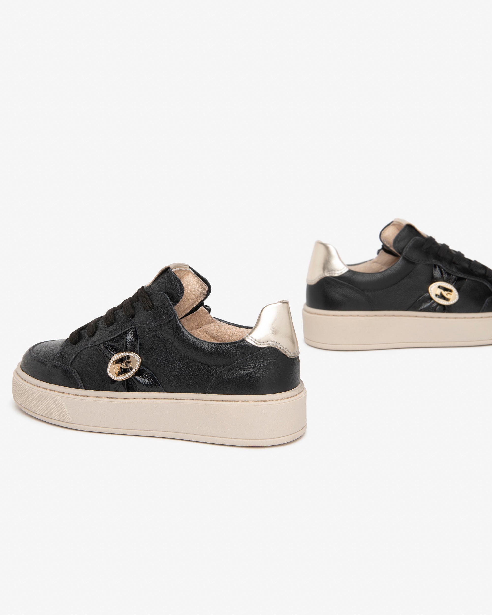 Nero Giardini Sneakers baskets cuir fille bijou