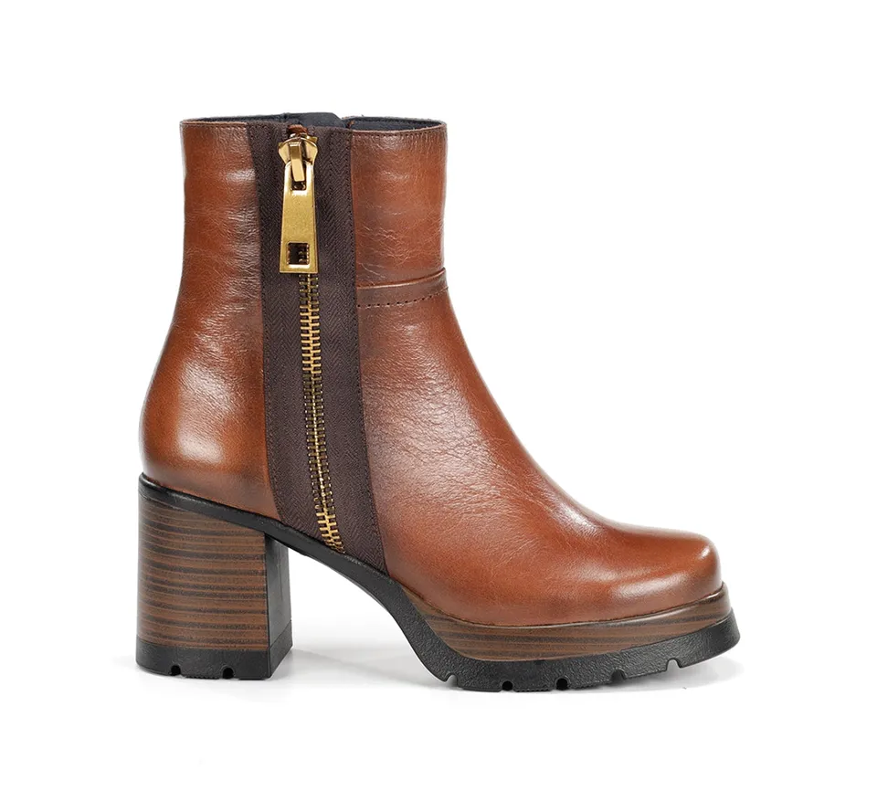 Dorking by Fluchos Safe D9413 bottine marron talon femme