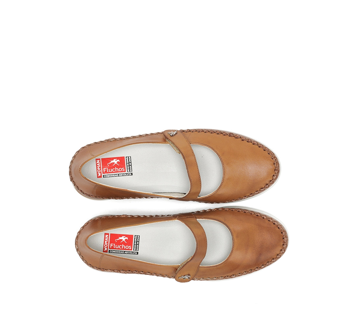 Fluchos Sella F2146 chaussures marron femme compensées