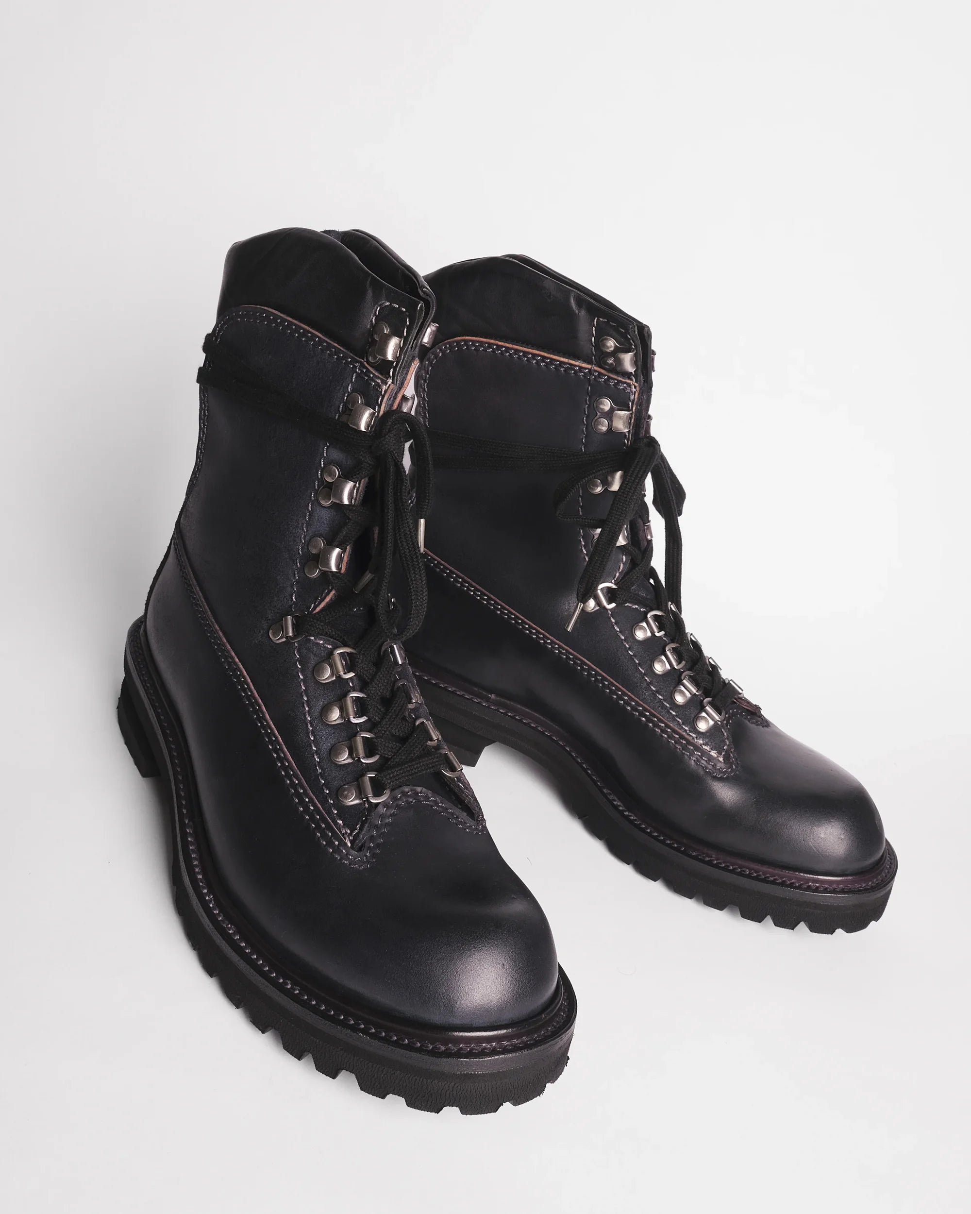 Premiata 004 boots homme cuir cordovan