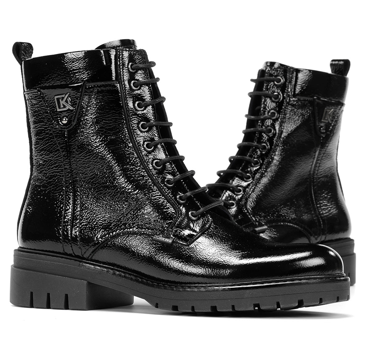 Dorking Cady D9583 bottines femme noir lacets
