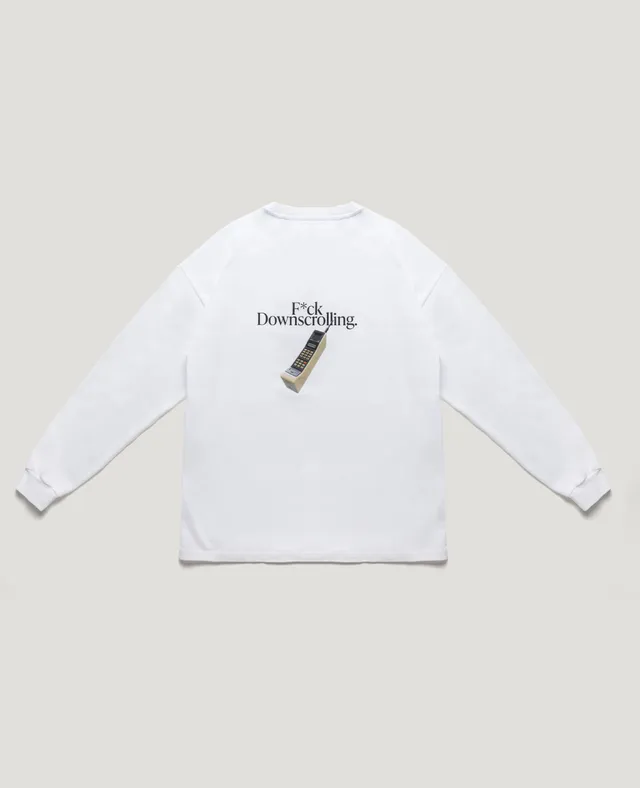 Flamingos Life Long-Sleeve Fuck Downscrolling sweat noir