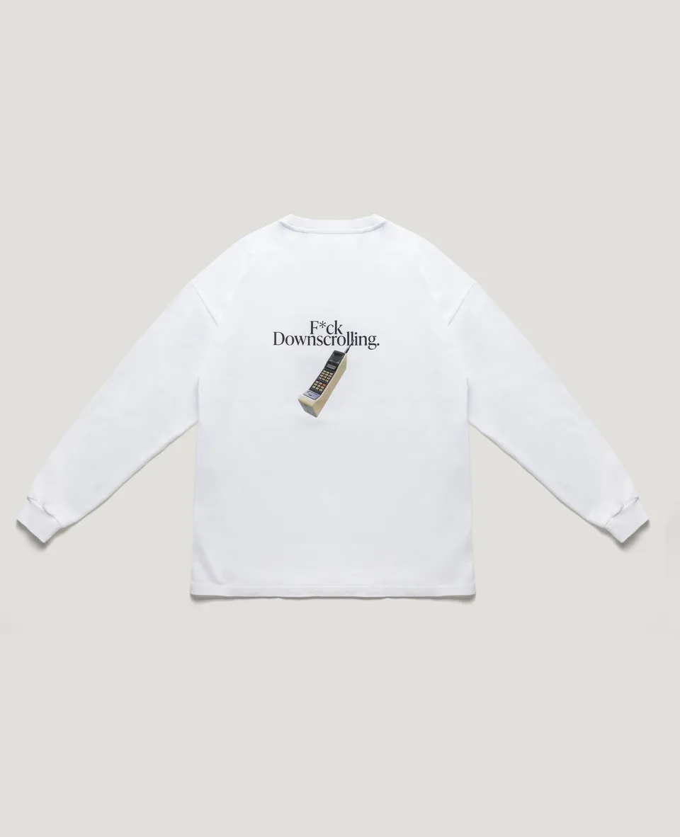 Flamingos Life Long-Sleeve Fuck Downscrolling sweat noir