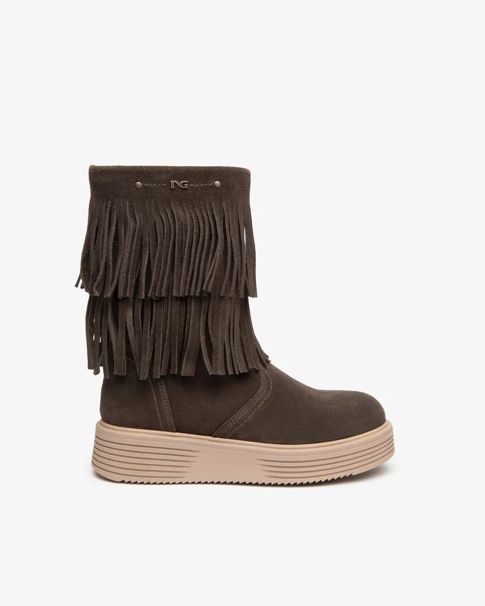 Nero Giardini Ankle Boots bottines daim fille franges