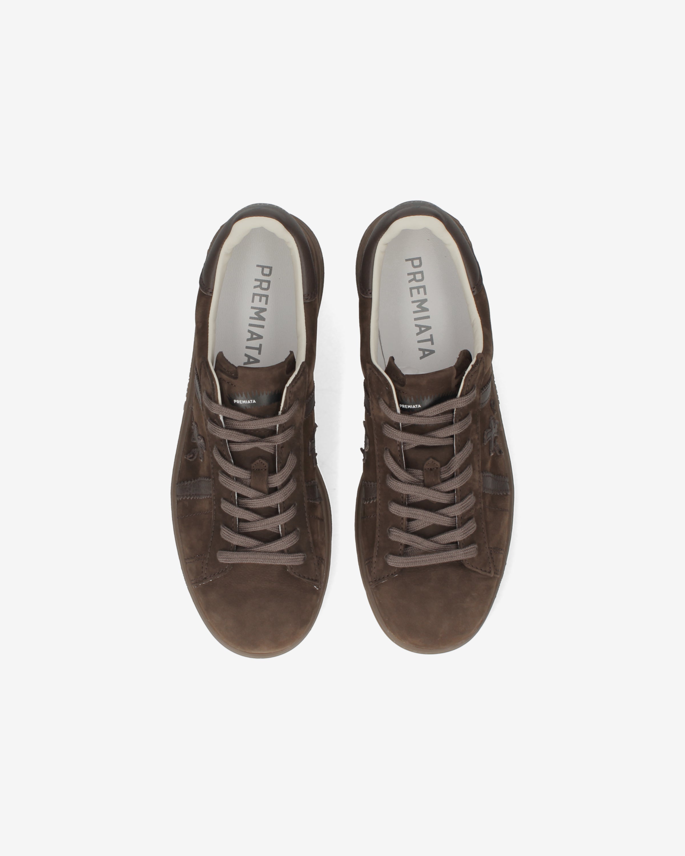 Premiata Russell 8558 sneakers cuir marron fonce homme