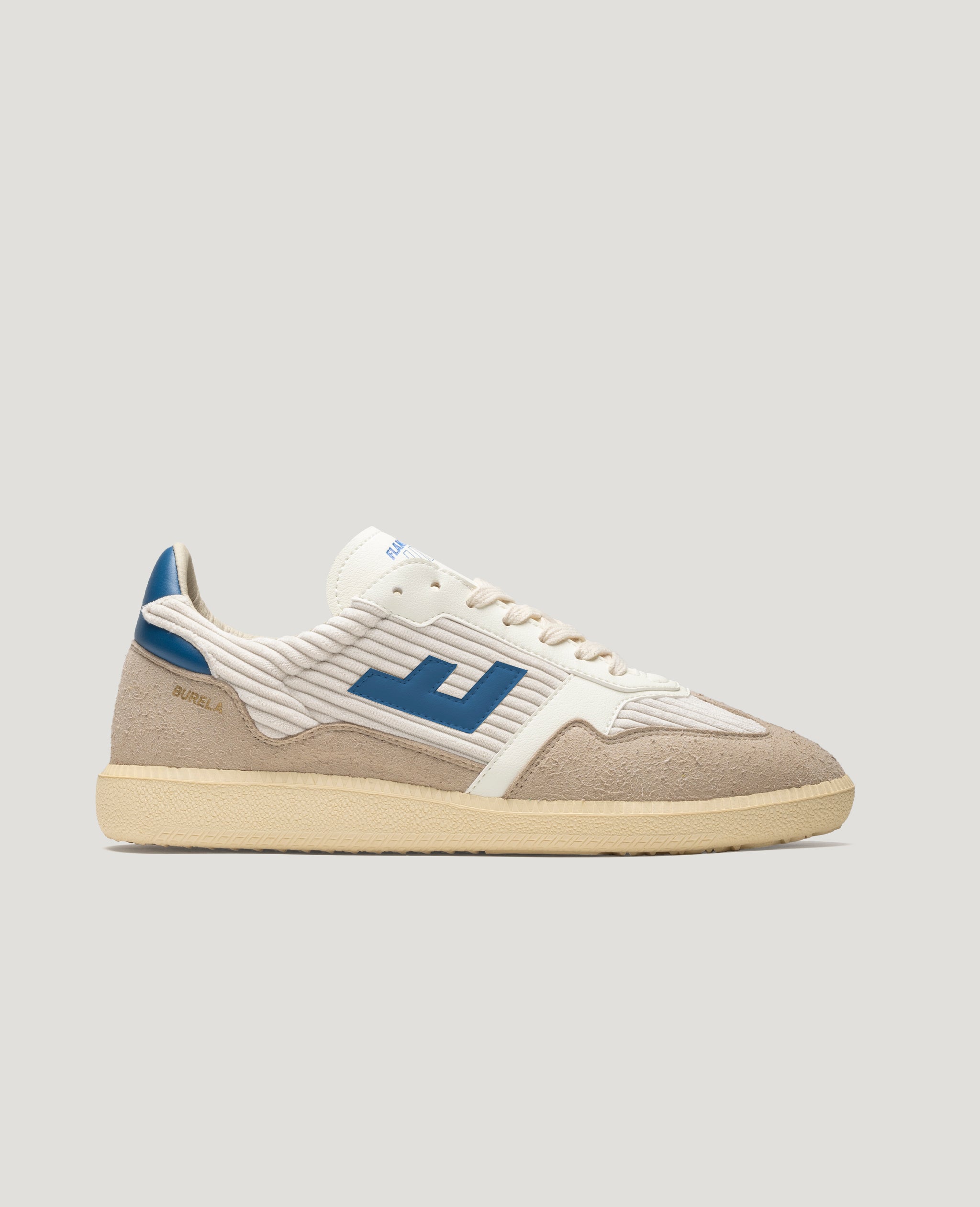 Flamingos Life Burela Slim Corduroy Blu baskets velours bleu