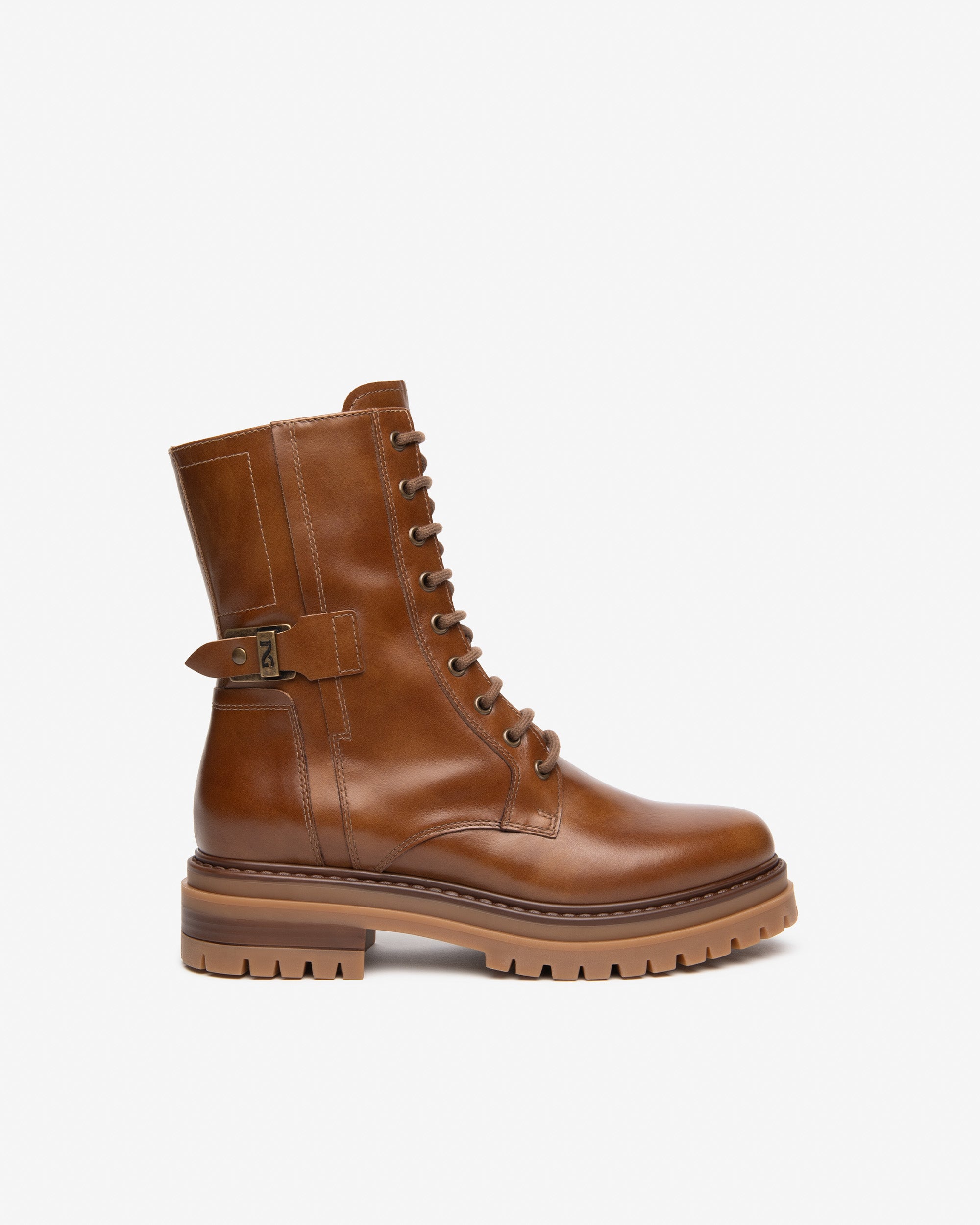 Nero Giardini Combat Boots bottines cuir femme talon