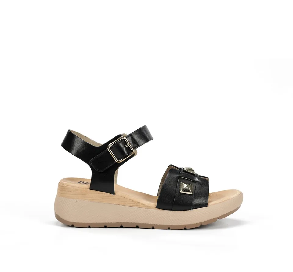 Dorking by Fluchos Ever D9497 sandales noir femme cuir