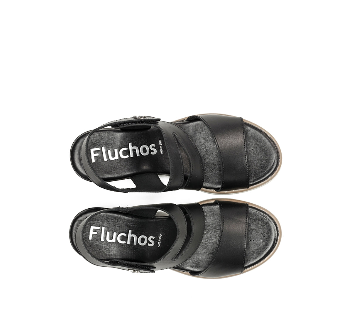 Fluchos Smash F1973 sandale noire compensée femme