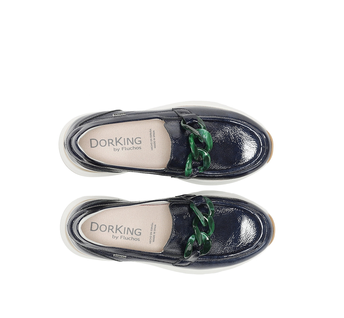 Fluchos Dorking Flix D9671 mocassin bleu femme