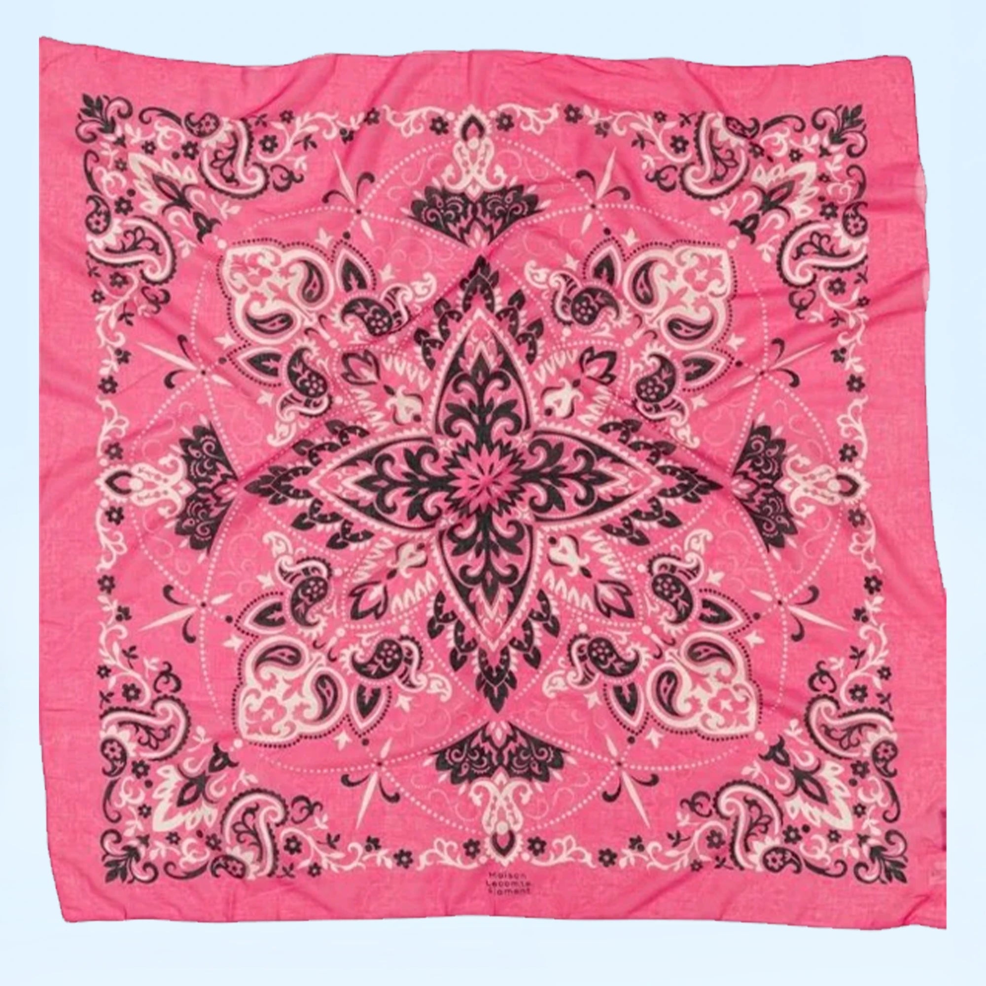 Lecomte Flament écharpe bandana coton 100x100cm