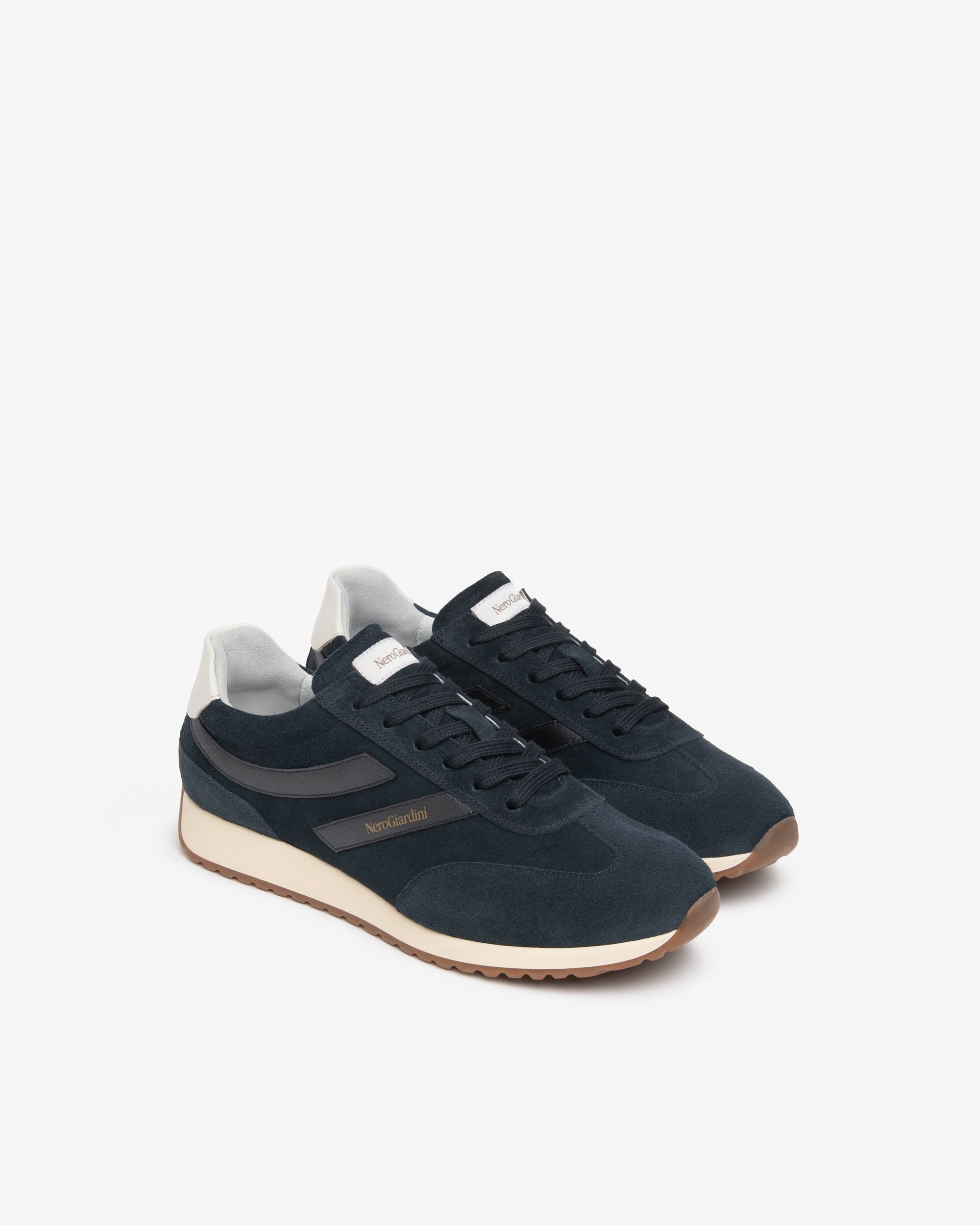 Nero Giardini basket daim cuir femme lacets confort