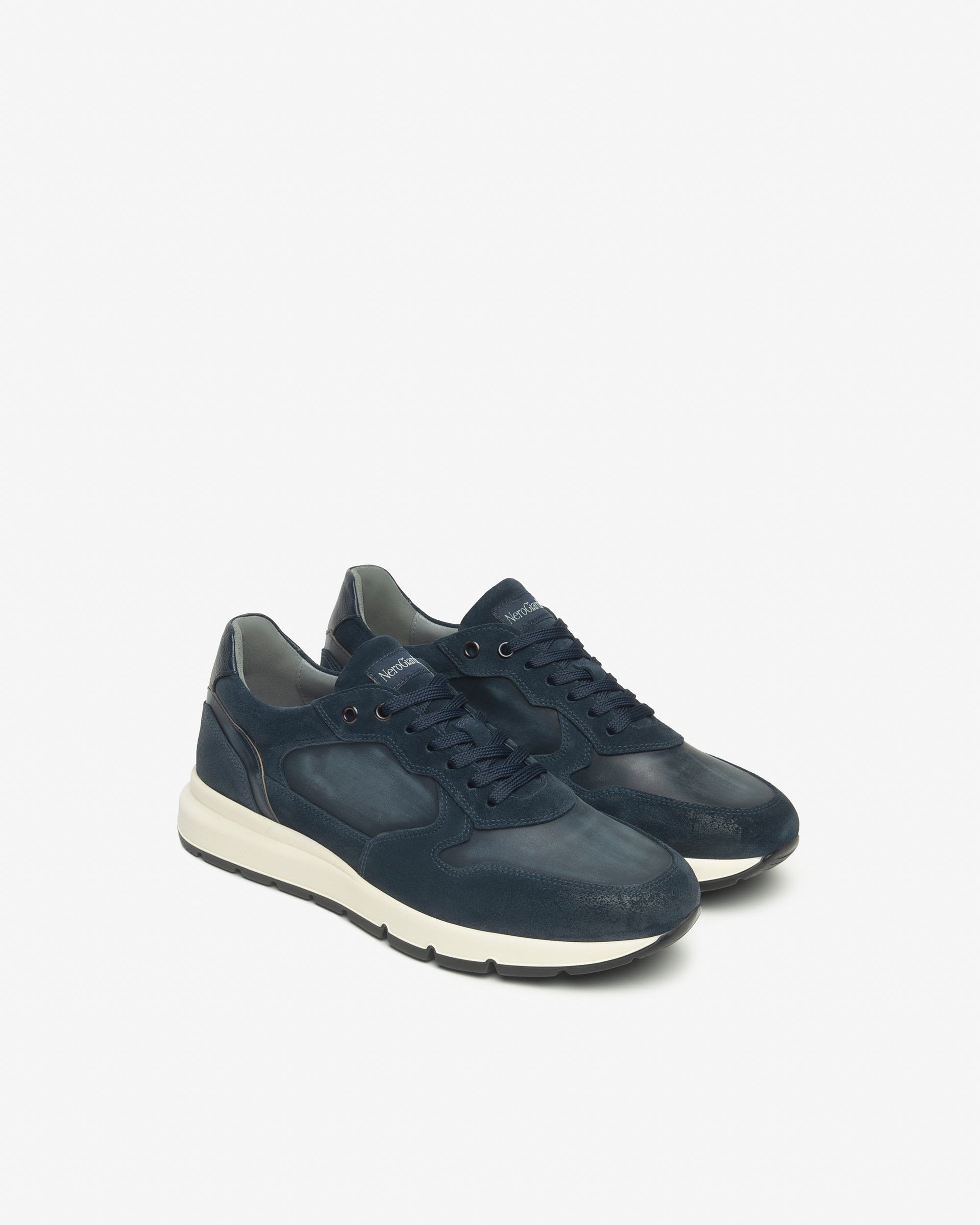 Nero Giardini Sneakers baskets homme cuir daim