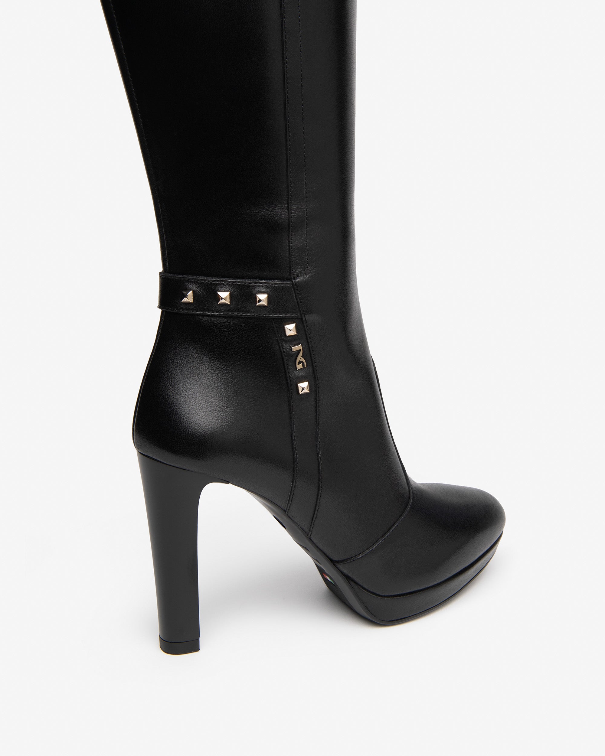 Nero Giardini Boots bottes cuir femme talon 10 cm