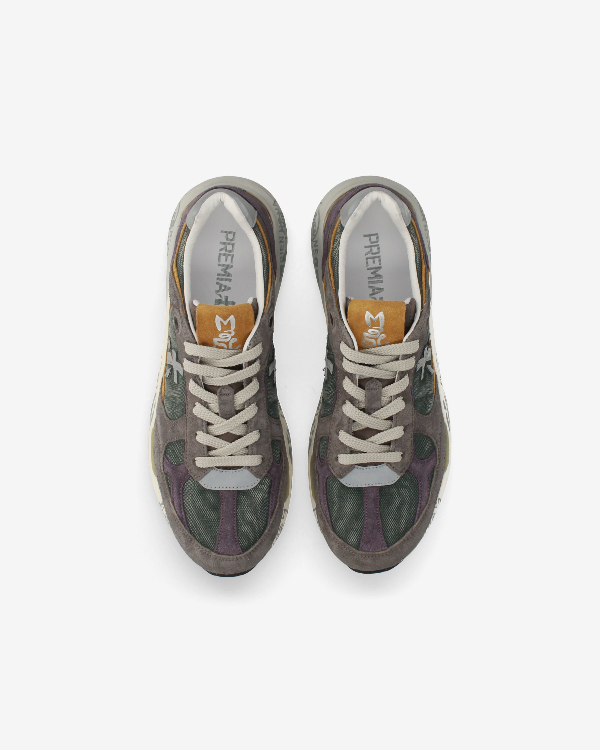 Premiata Mase25 8422 sneakers homme daim olive