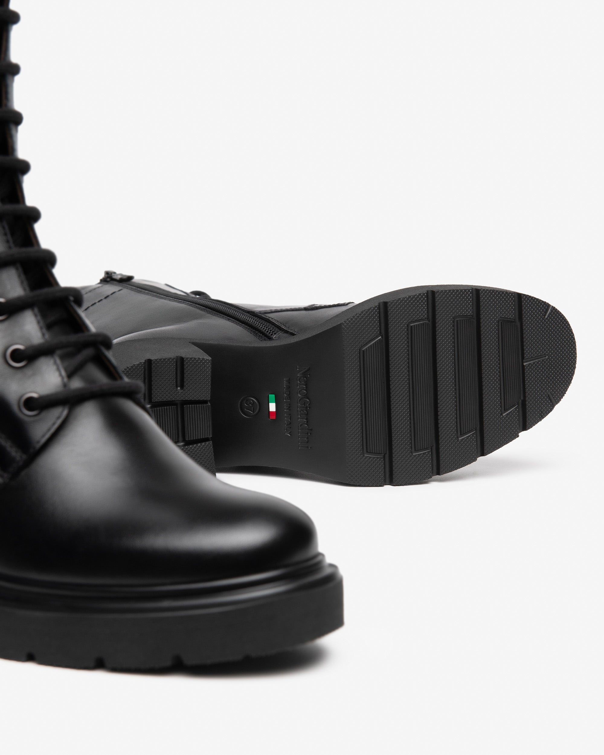 Nero Giardini Rangers Femme Cuir Talon 8,5 cm 35-41