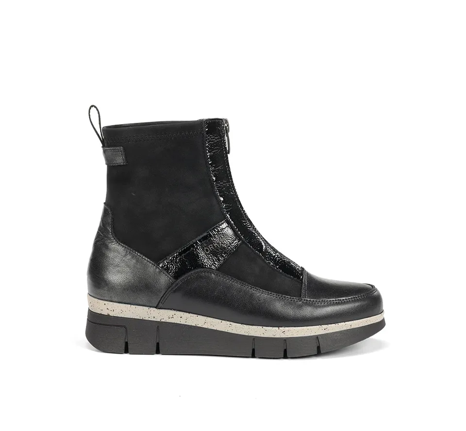 Dorking India D9331 bottines noir femme confort
