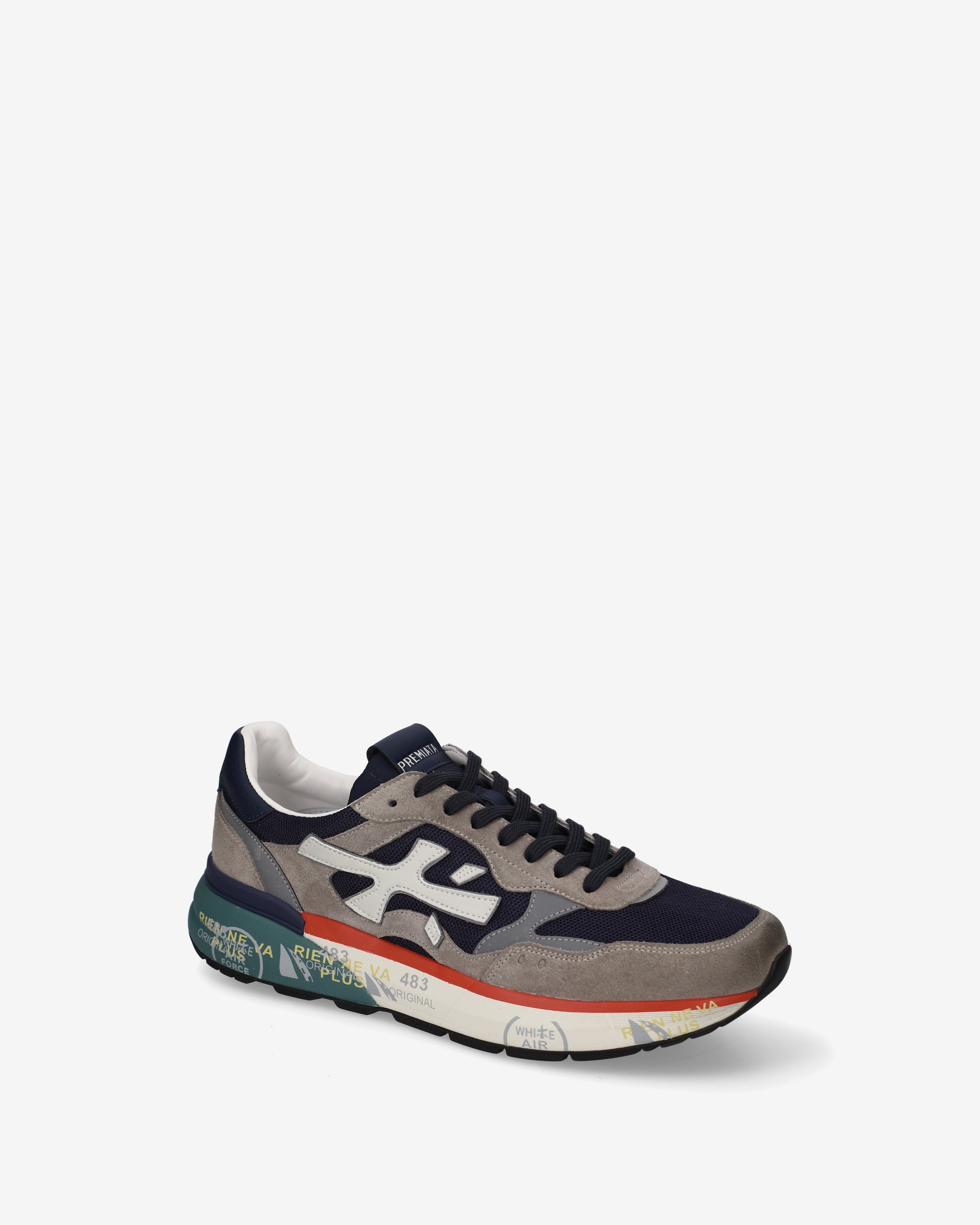 Premiata Mick 0.1 8450 baskets bleu gris