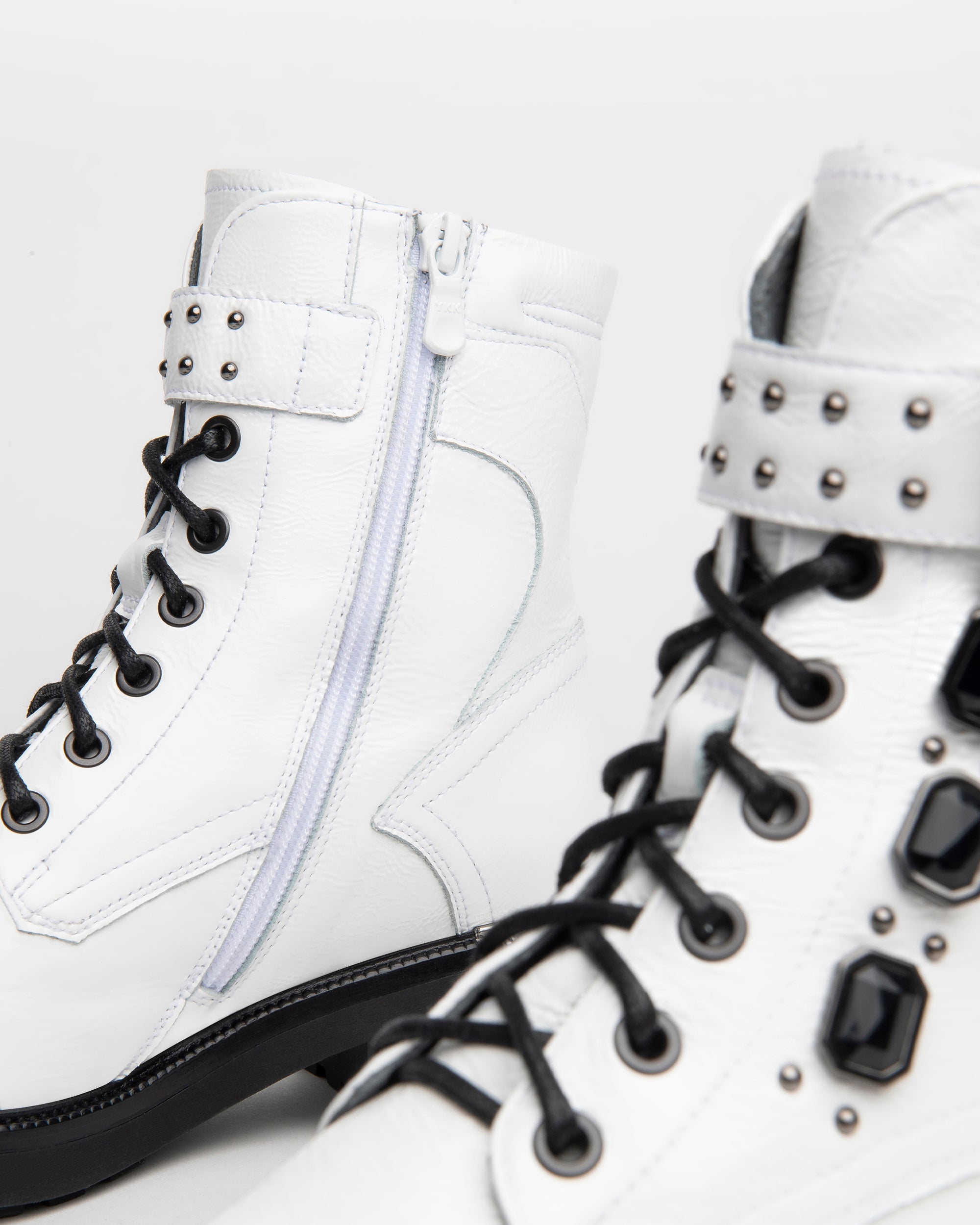 Nero Giardini Combat Boots rangers femme vernis