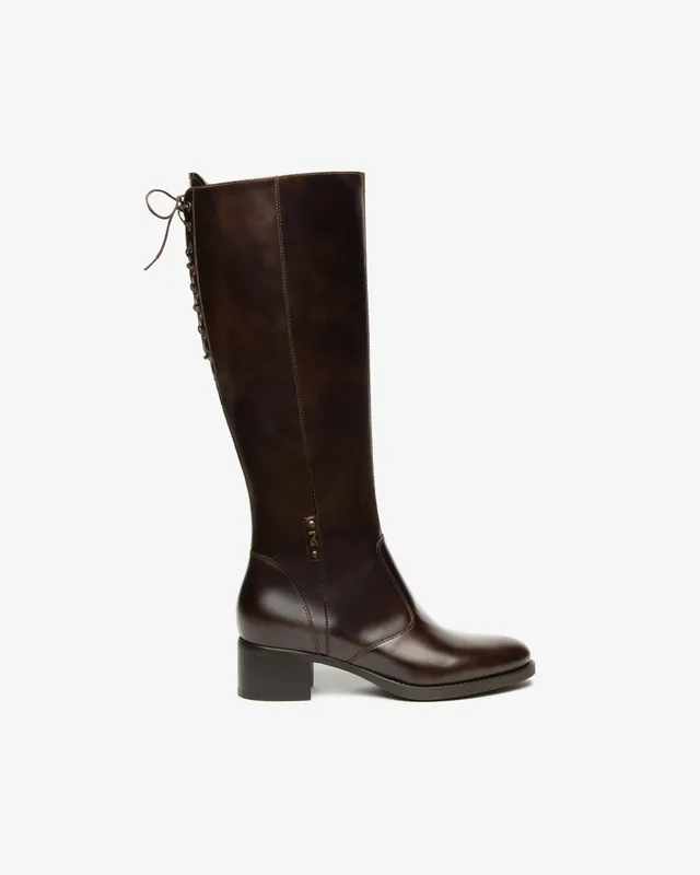 Nero Giardini Boots bottes femme cuir talon 40 mm