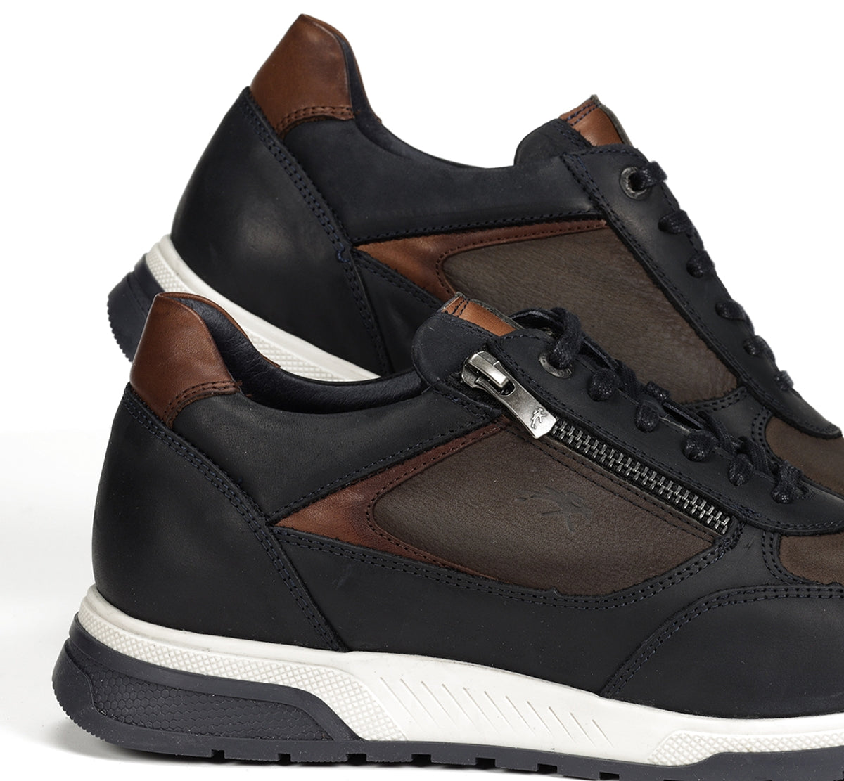 Fluchos Louis F1603 baskets homme bleu cuir