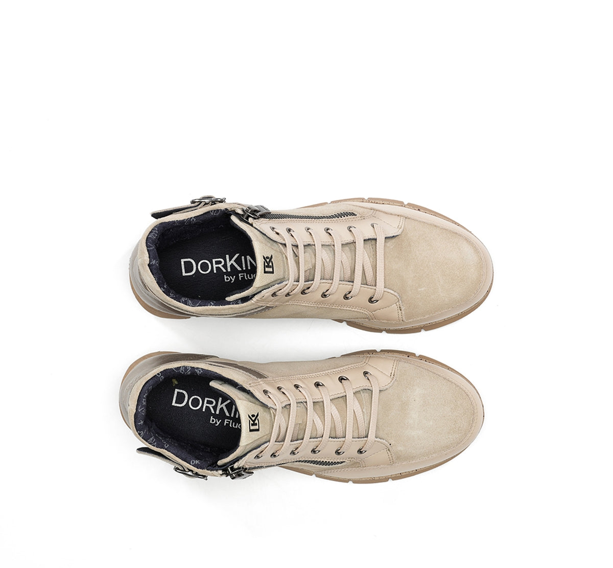 Dorking by Fluchos India D9329 Bottine Taupe Femme Sport