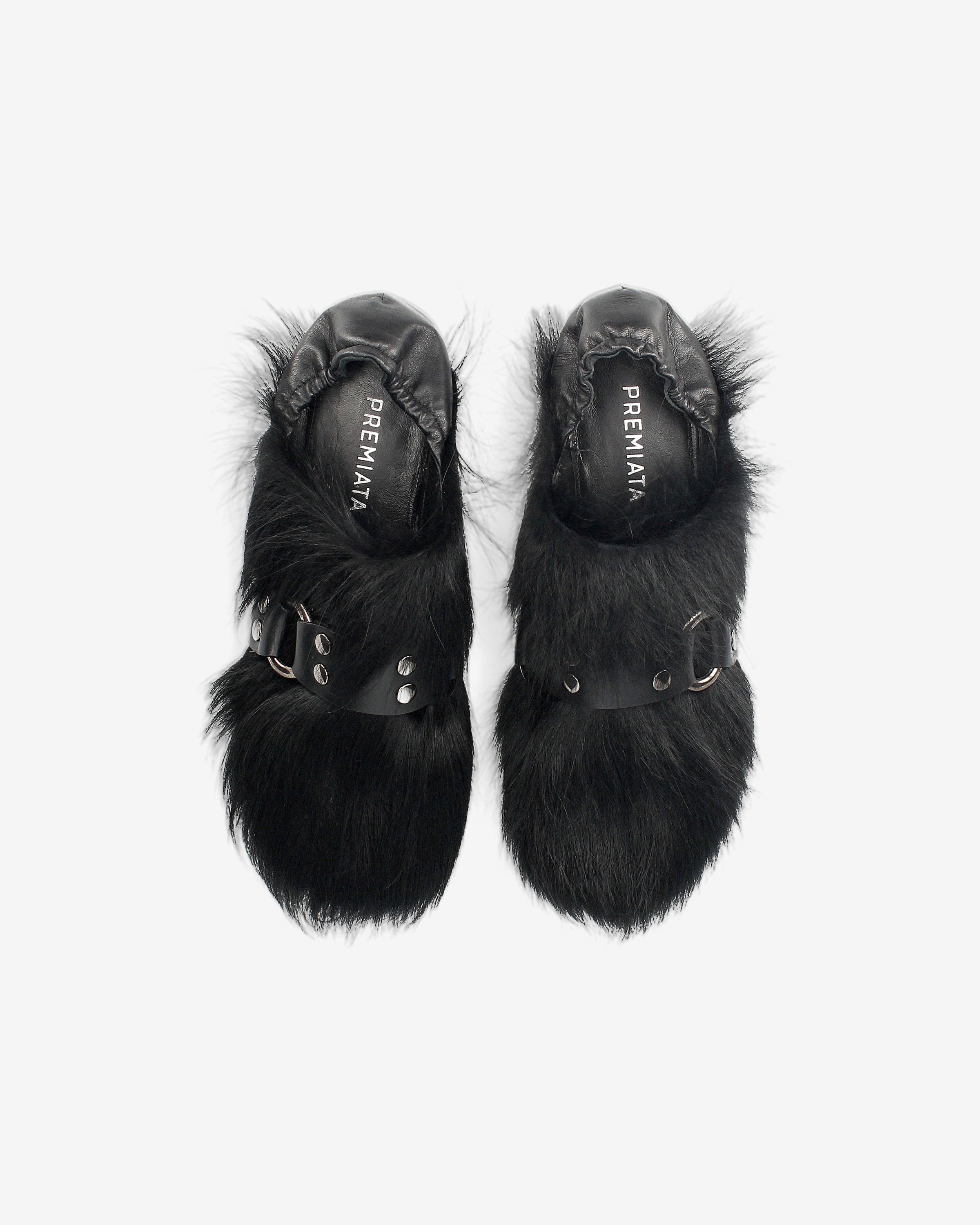 Premiata Garda Black slip-on femme noir poney clouté
