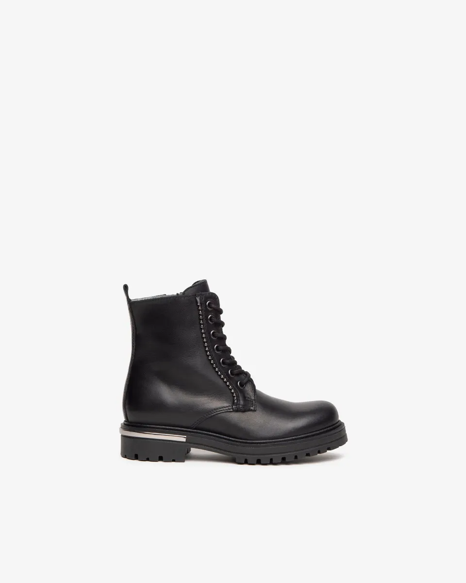 Nero Giardini Combat Boots rangers cuir fille ado à zip 27-39