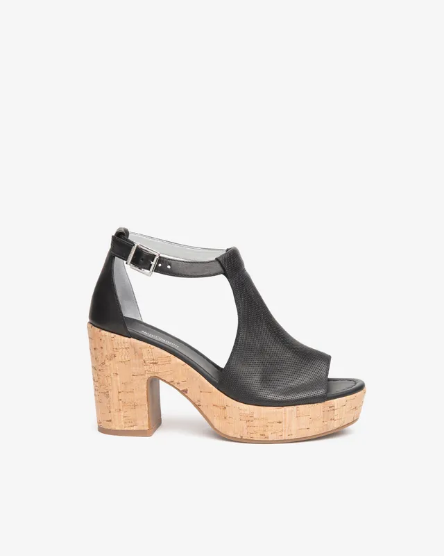 Nero Giardini Sandals sandales talon liège 9 cm