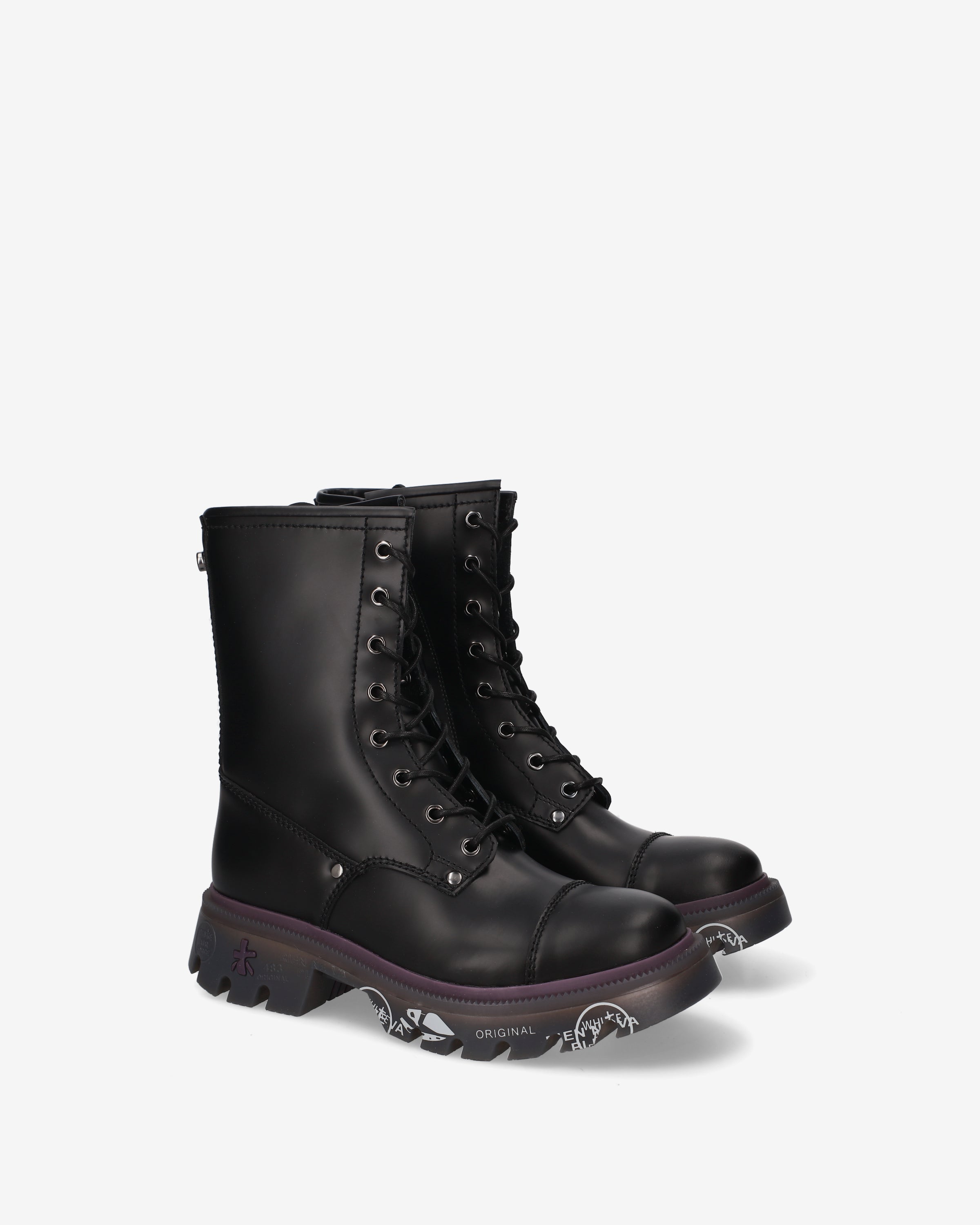 Premiata Claphamd 515 baskets cuir noir femme