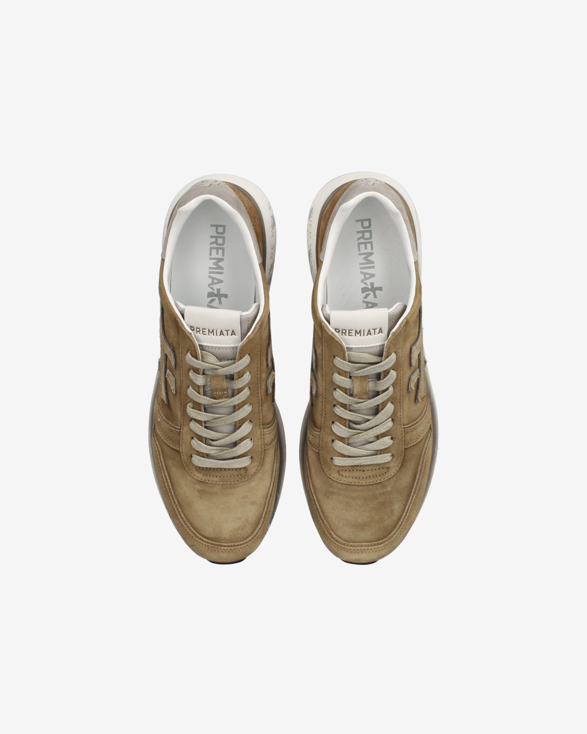 Premiata Mick 7712 baskets homme daim beige tabac