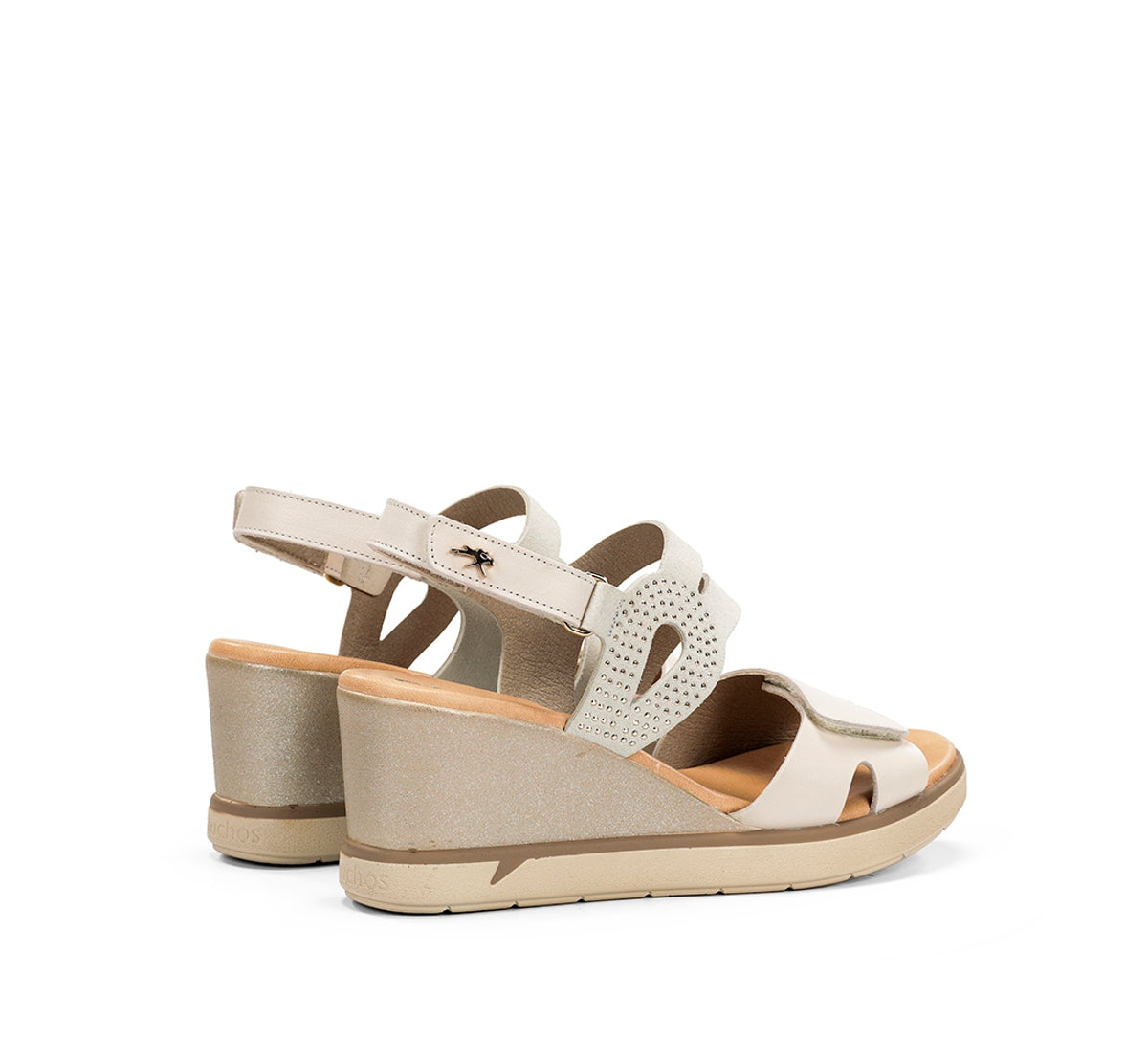 Fluchos Smash F2169 sandales femme taupe compensées