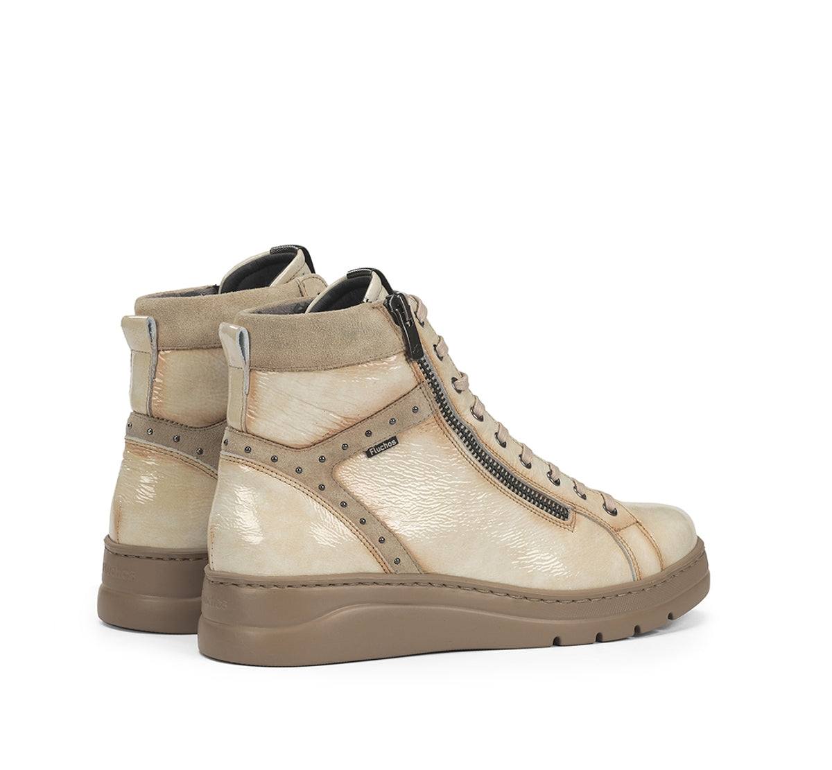 Fluchos Botines Pompas F2250 bottine taupe femme cuir
