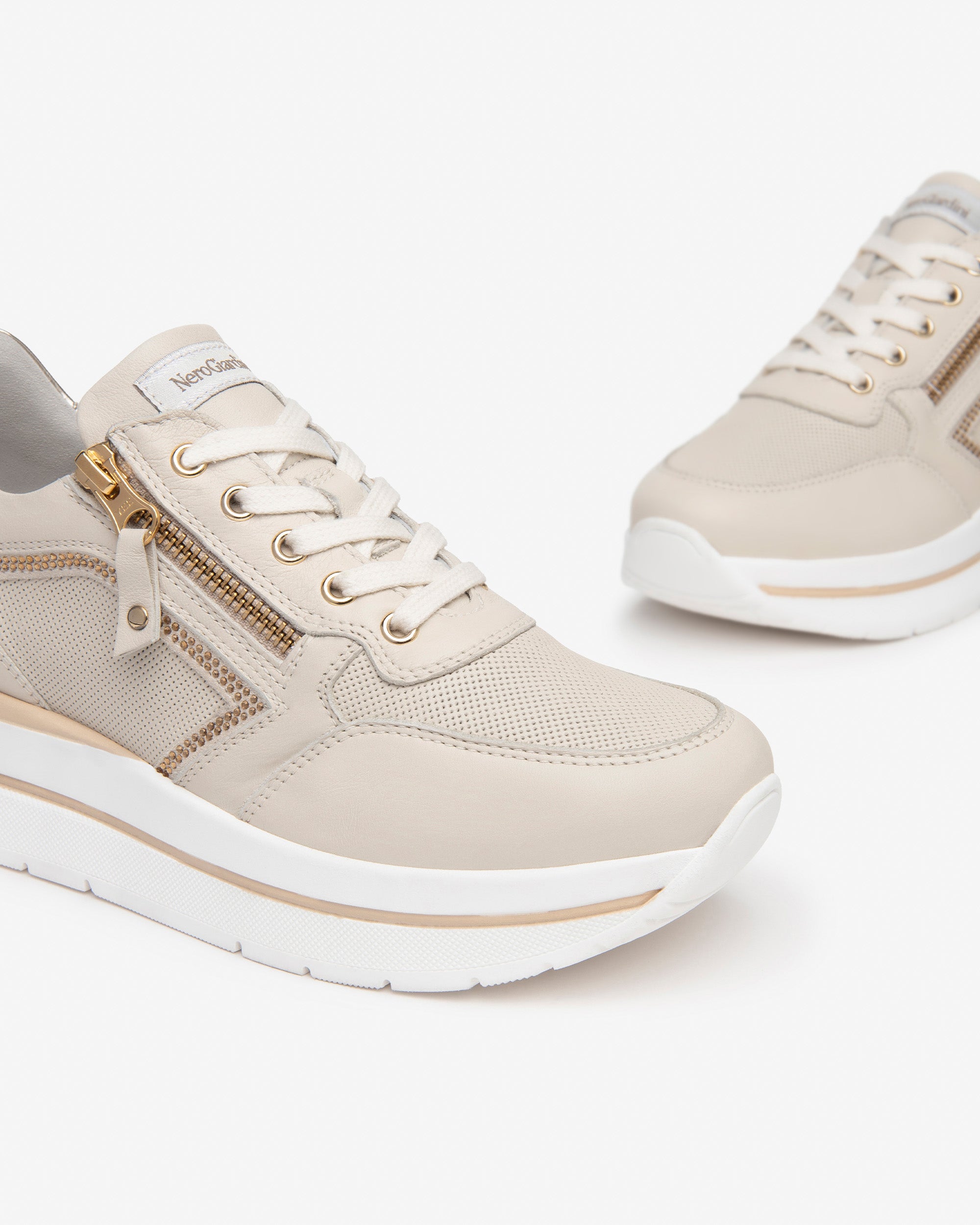 Nero Giardini Sneakers baskets cuir daim femme DryGo