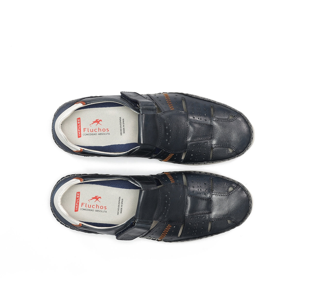 Fluchos Yannic F1444 sandale homme bleu lacets